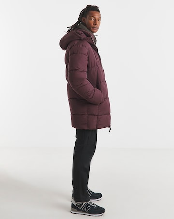 Burgundy Puffer Jacket