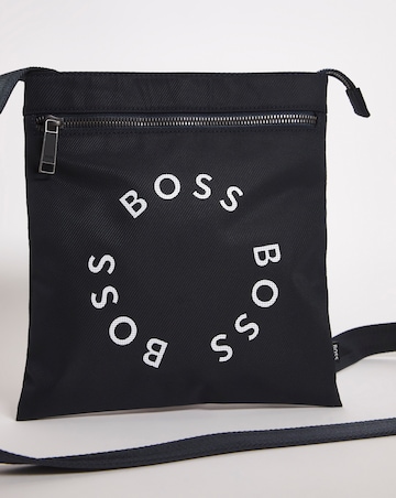 BOSS Navy Circle Logo Envelope Bag