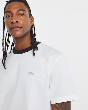 Lacoste Short Sleeve Ringer T-Shirt - White