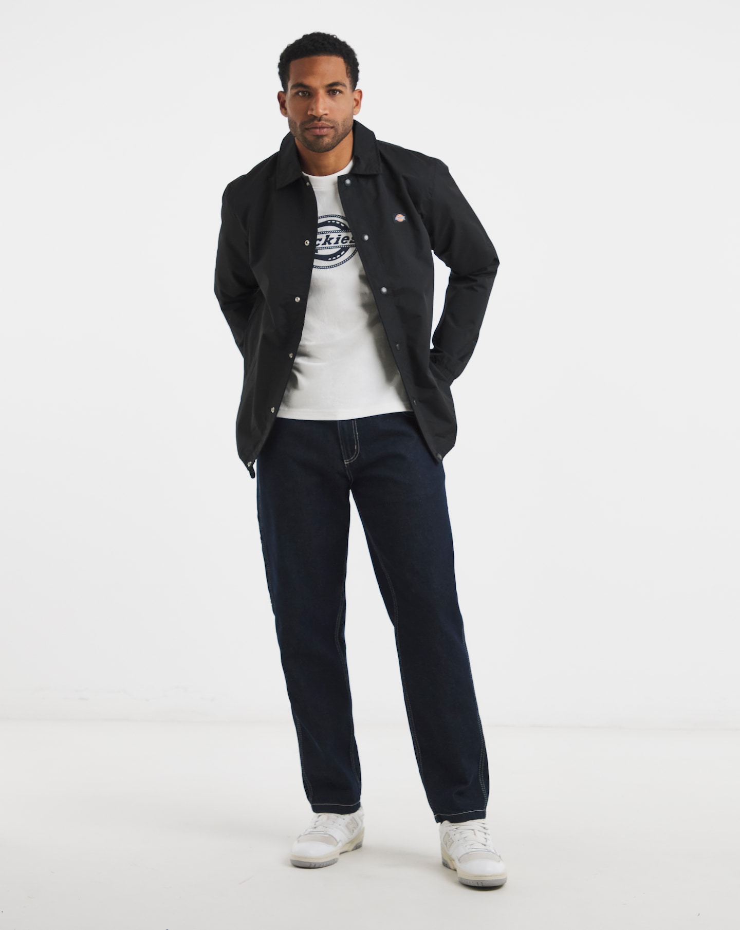 Dickies Oakport Coach Jacket - Black | Jacamo