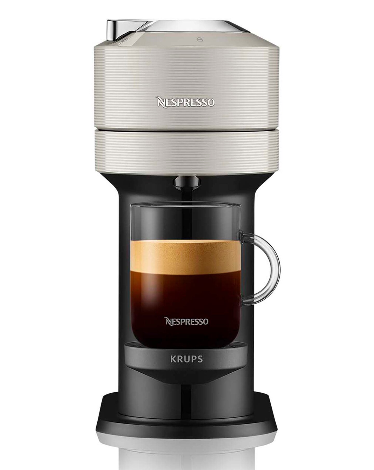 Nespresso by Krups Coffee Machine 1.1L Vertuo Next Light Grey
