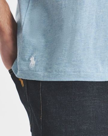 Polo Ralph Lauren Short Sleeve Script Logo T-Shirt - Blue Heather