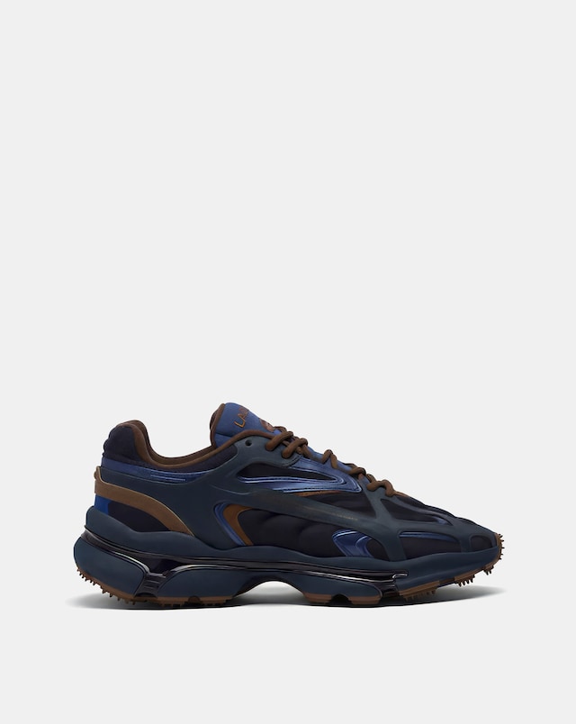 Lacoste L003 2K24 Trainers - Navy/Dark Brown