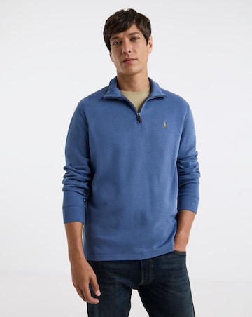 Polo Ralph Lauren Estate Rib 1/2 Zip Pullover - Old Royal