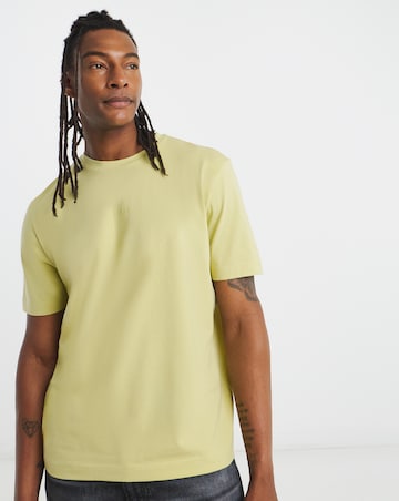 BOSS Short Sleeve Relax Fit Logo T-Shirt - Yellow