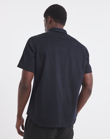 BOSS Classic Short Sleeve Motion Shirt - Navy