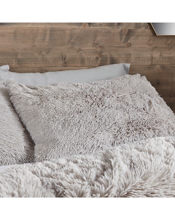 Catherine Lansfield Cuddly Duvet Set Silver