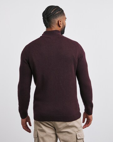 Burgundy Lambswool 1/4 Zip
