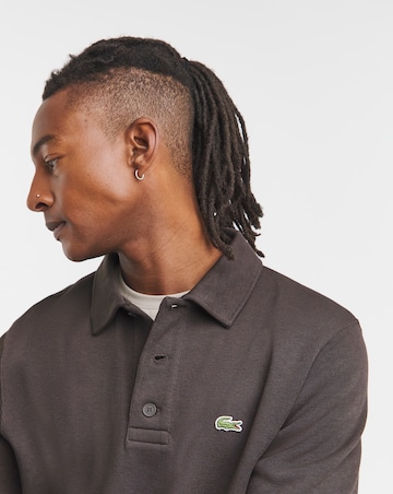 Lacoste Polo Collar Sweat - Brown