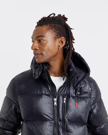 Polo Ralph Lauren Insulated Gloss Bomber Jacket - Black