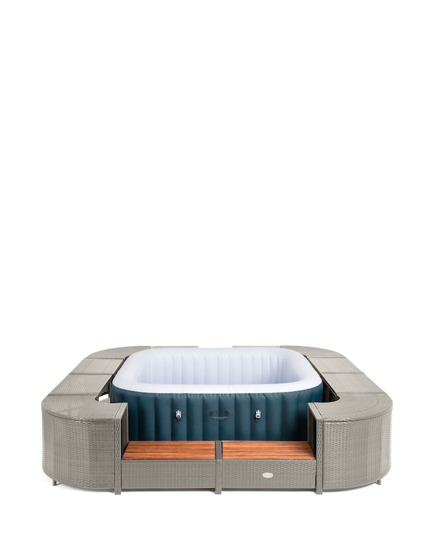 Lay-Z-Spa 188cm Square Rattan Hot Tub Surround
