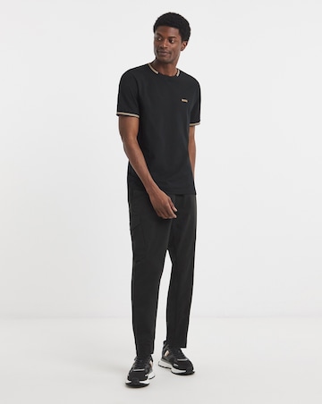 BOSS Short Sleeve Taul Tipped T-Shirt - Black