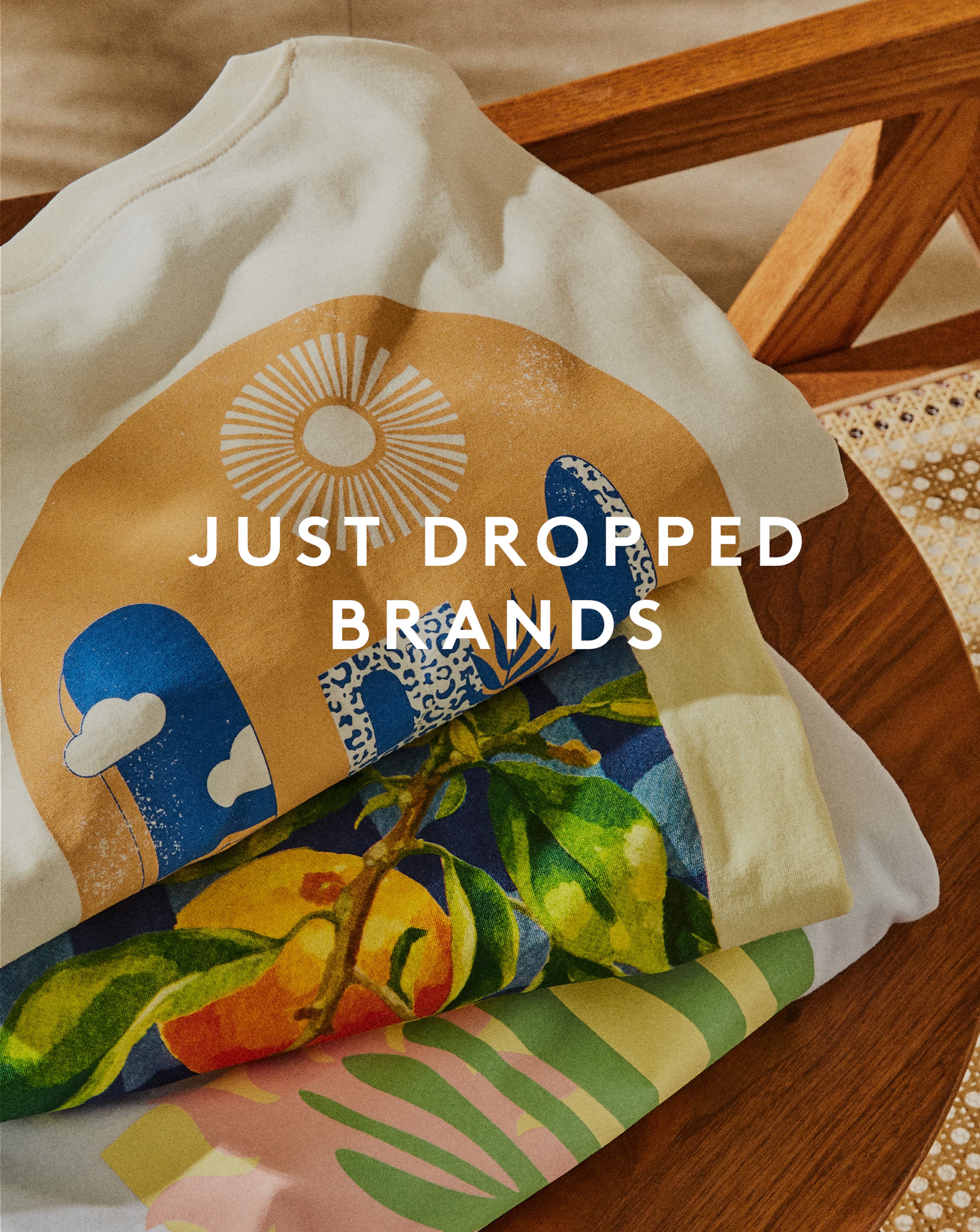 Jack&Jones graphic t-shirts folded in a pile