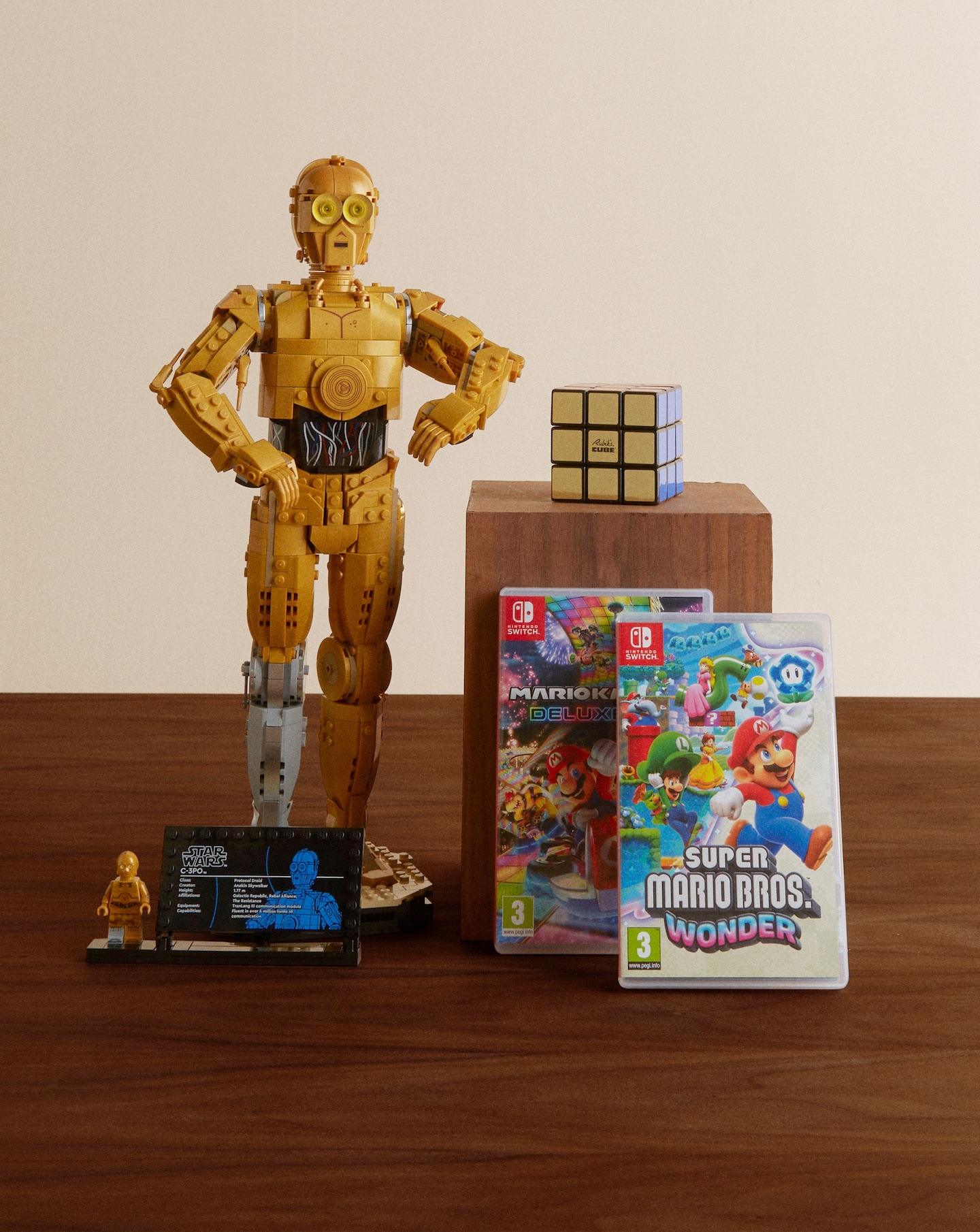 A selection of toys and games