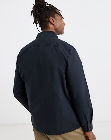 Barbour Harton Relaxed Slub Overshirt - Navy