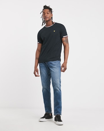 Lyle & Scott Short Sleeve Half Tipped T-Shirt - Navy