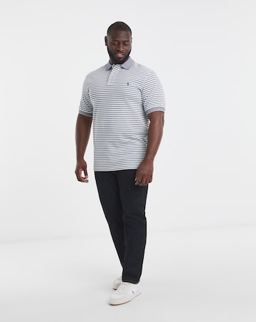 Polo Ralph Lauren Short Sleeve Stripe Polo - Navy/White