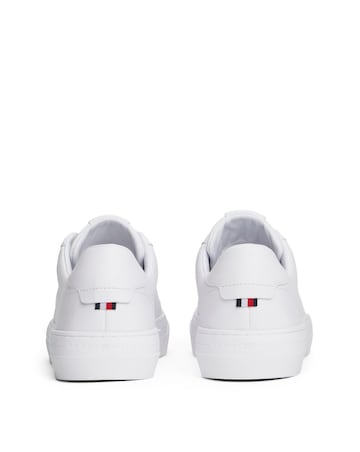 Tommy Hilfiger Premium Cupsole Leather Trainer - White