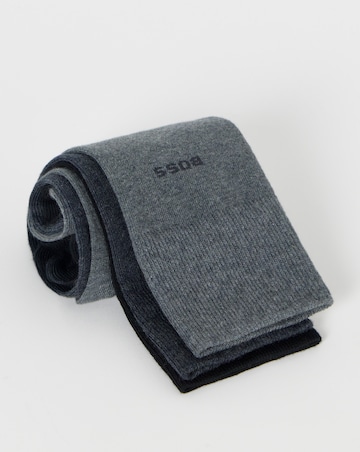 BOSS 3 Pack Classic Socks - Navy/Grey
