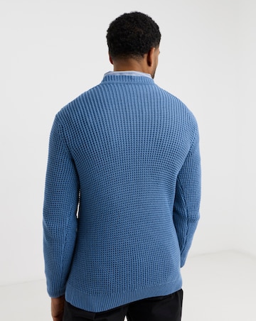 Textured Crew Neck Jumper