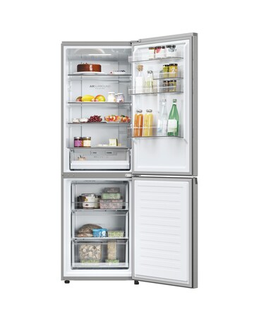 Haier Series 3 HDPW3618DNPK WiFi 185cm 60/40 Fridge Freezer Silver + Install