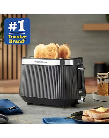 Russell Hobbs Bronte Kettle & 4 Slice Toaster Black