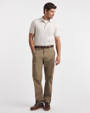 Barbour Wellburn Short Sleeve Knitted Polo Shirt - Oatmeal