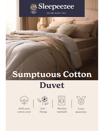 Sleepeezee Sumptuous Cotton 10.5 Tog Duvet