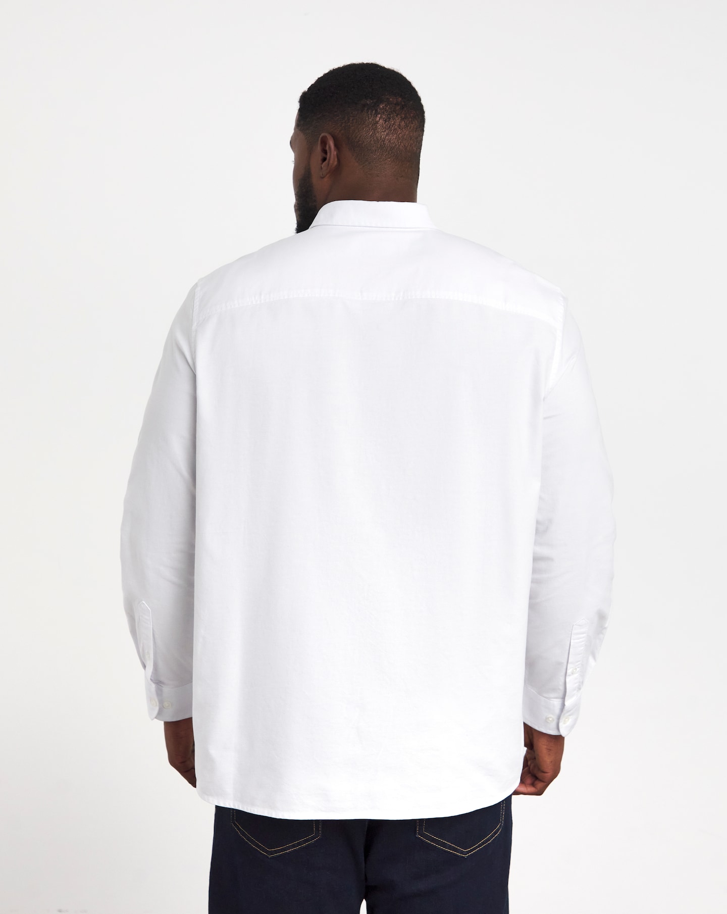 Long Sleeve Oxford Shirt Long Length | Jacamo