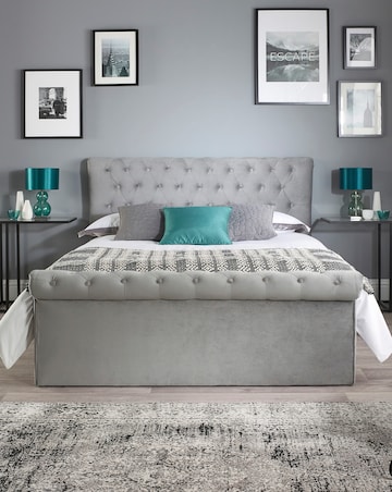 Aspire Chesterfield Side Lift Ottoman Bed