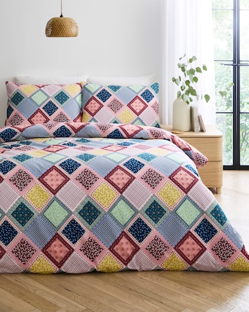 Julipa Natalie Patchwork Cotton Blend Duvet Set