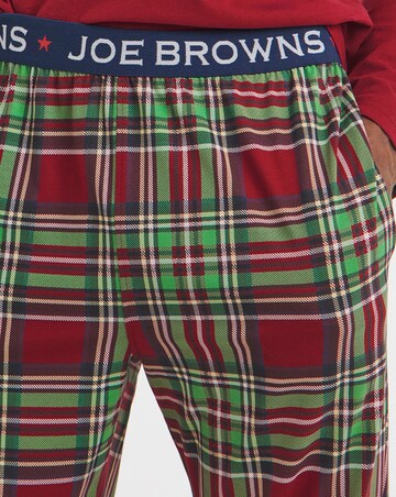 Joe Browns Graphic Check Pyjama Set Long