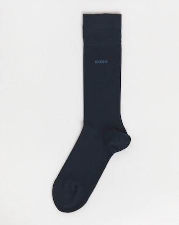 BOSS 2 Pack Bamboo Sock - Blue Multi