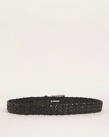 Bonded Leather Plaited Belt