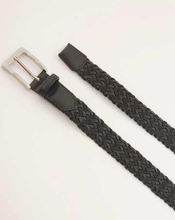 Bonded Leather Plaited Belt
