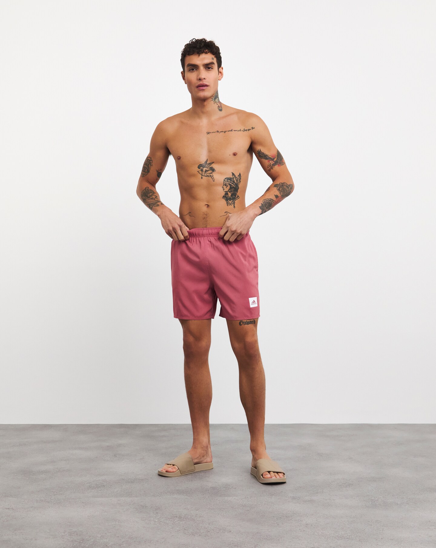 adidas Logo Swim Shorts Jacamo