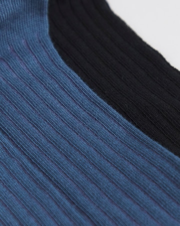 BOSS 3 Pack Rib Stripe Socks - Blue