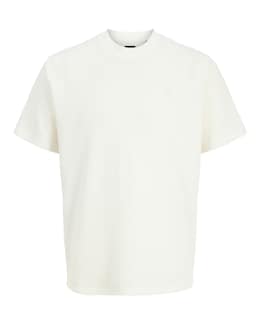 Jack &amp; Jones Leo Textured T-Shirt - Cream