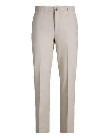 Jack & Jones Premium Martin Linen Blend Suit Trouser - Natural