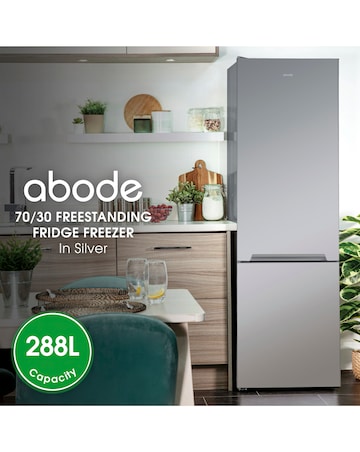 Abode A180FF541E1S 70/30 Fridge Freezer - Silver