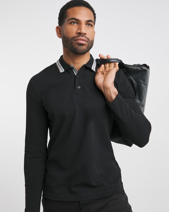 BOSS Classic Long Sleeve Plisy Polo