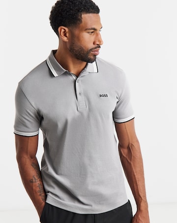 BOSS Short Sleeve Classic Paddy Polo - Grey