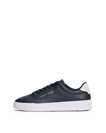 Tommy Hilfiger Court Leather Trainer - Navy