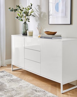 Bede High Gloss Large Sideboard
