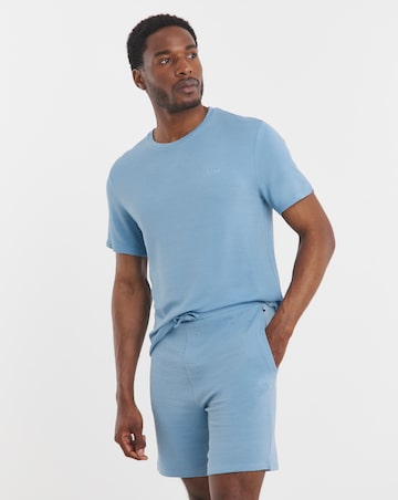 BOSS Rib Lounge Short - Light Blue