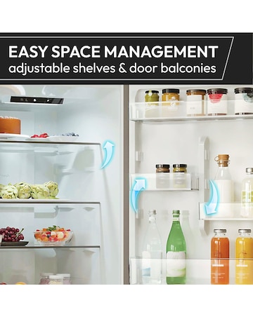 Hoover H-Fridge 300 HOCH1T518EXK 181cm 60/40 Fridge Freezer - Stainless Steel