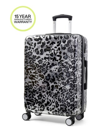 Rock Savannah Leopard Medium Suitcase