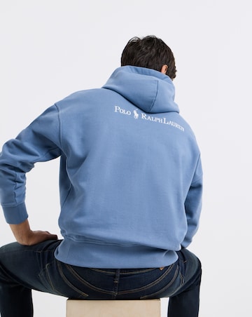 Polo Ralph Lauren Logo Back Fleece Hoodie - Capri Blue