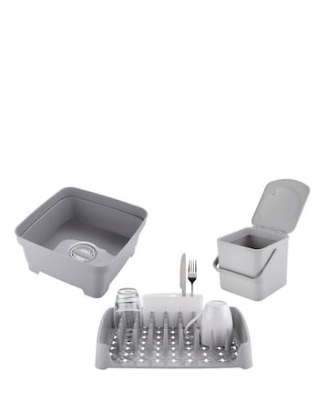 Minky Grey Kitchen Caddy Bundle