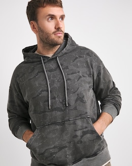 Acid Wash Camo Hoodie